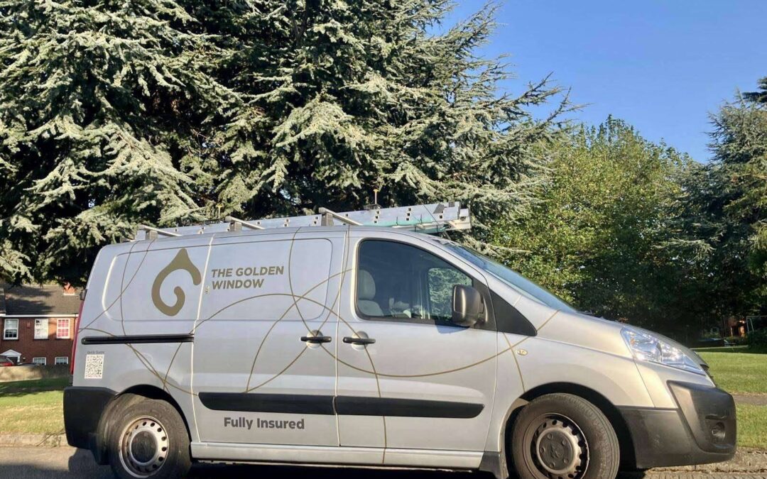 The Golden Window Cleaning Service Van